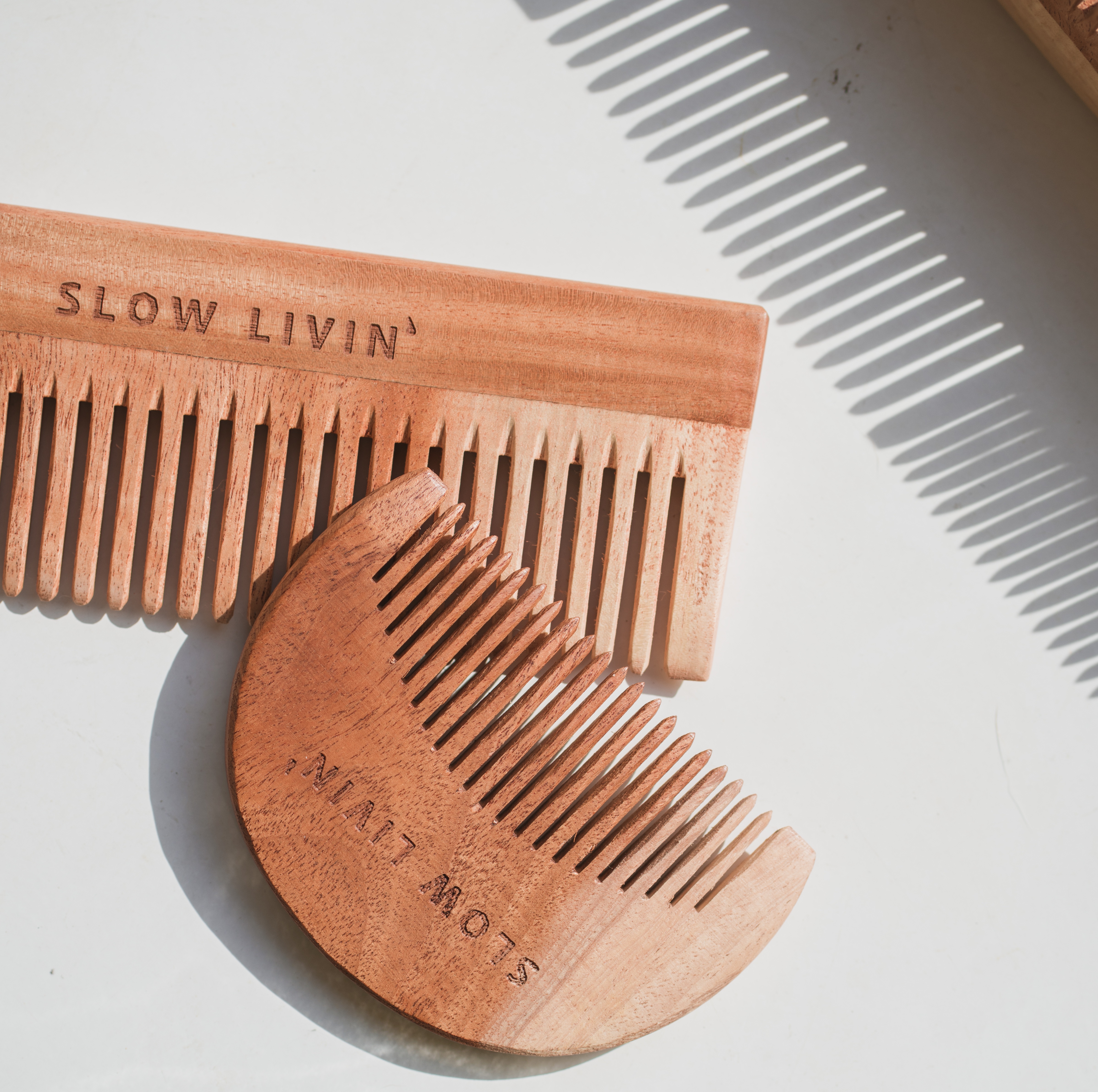 Neem Wood Beard Comb — Shop online | Slow Livin — view 3