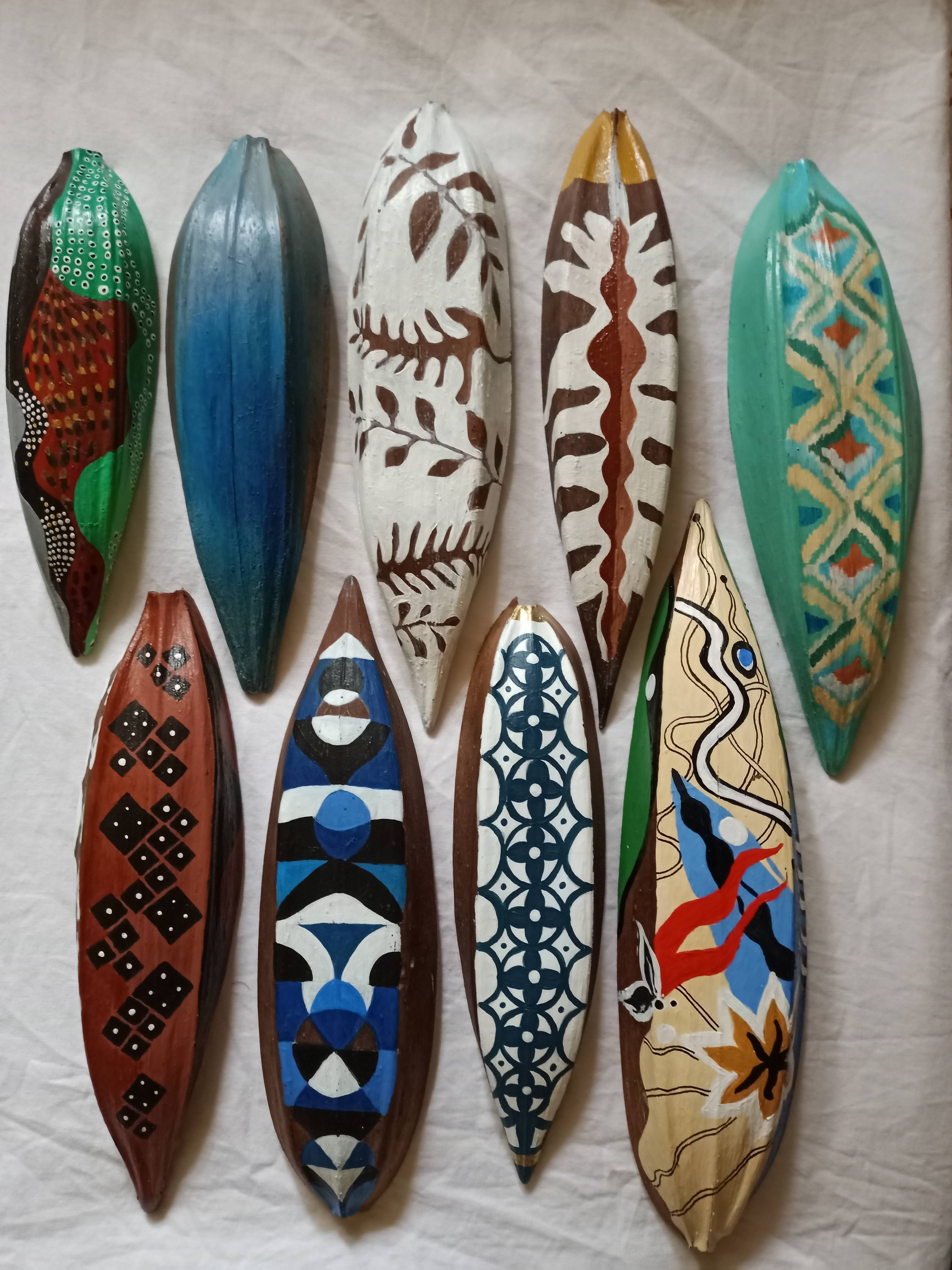 Hand-Painted African Tulip Pod — Shop online | Slow Livin — view 3