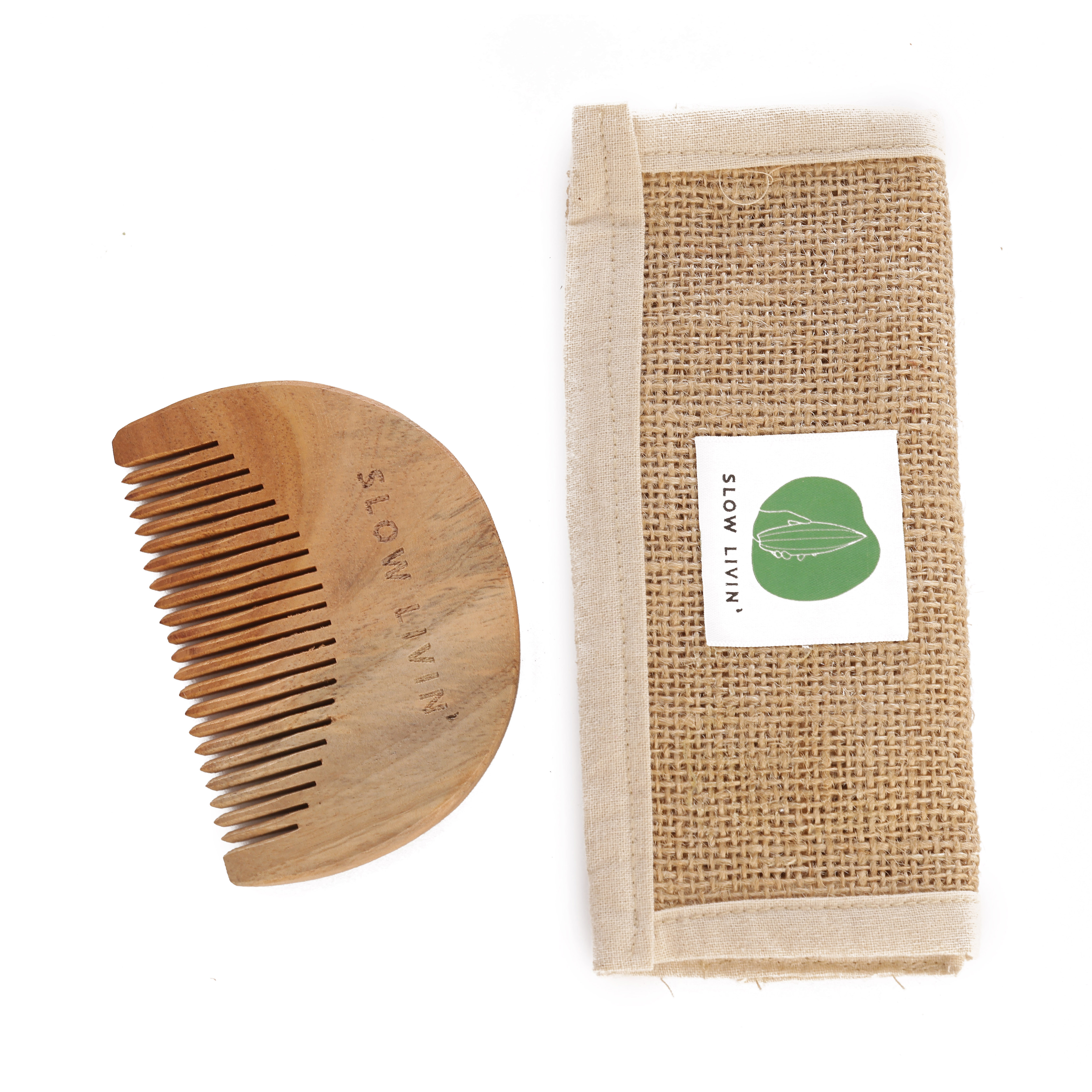 Neem Wood Beard Comb — Shop online | Slow Livin — view 5