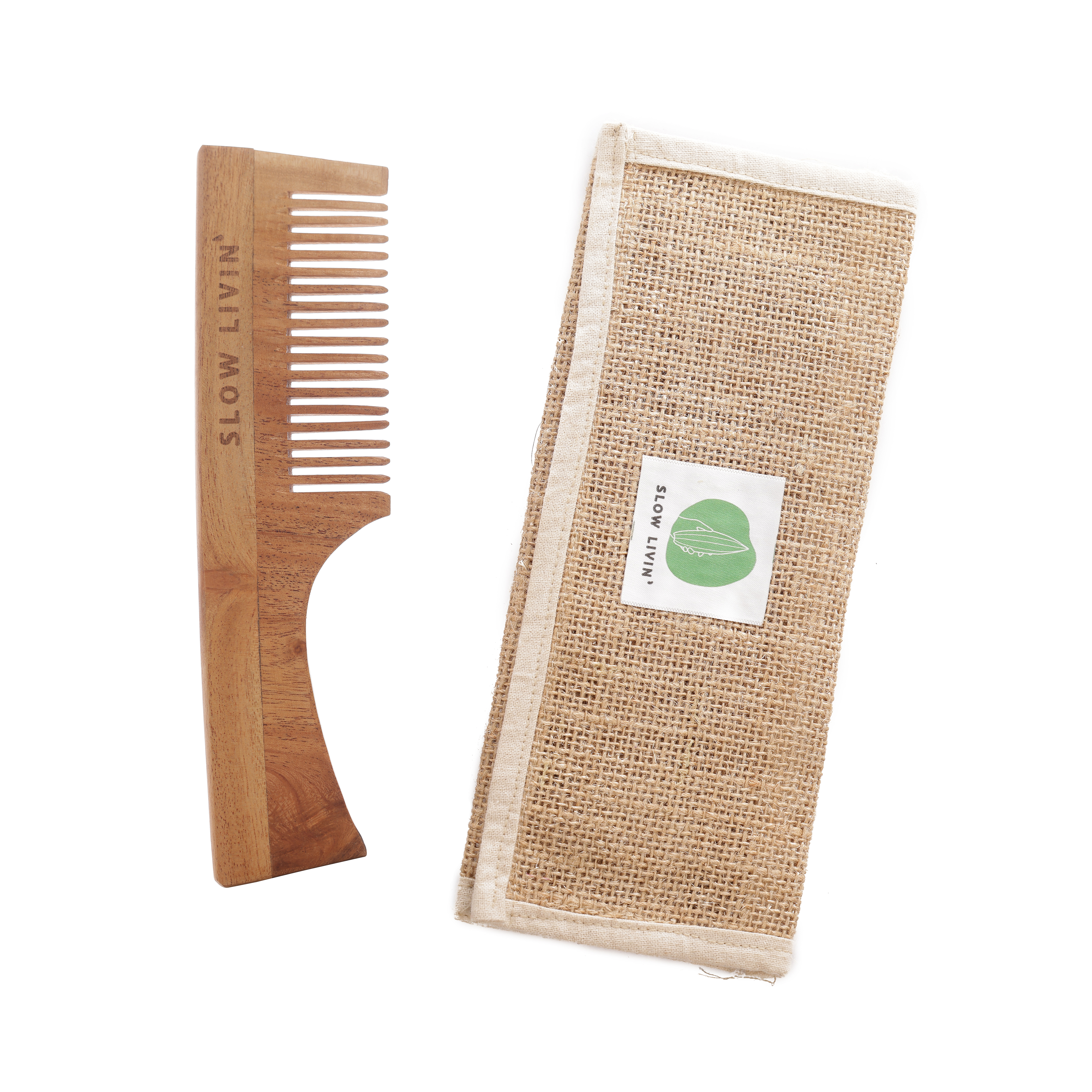Neem Wood Handle Comb — Shop online | Slow Livin — view 2