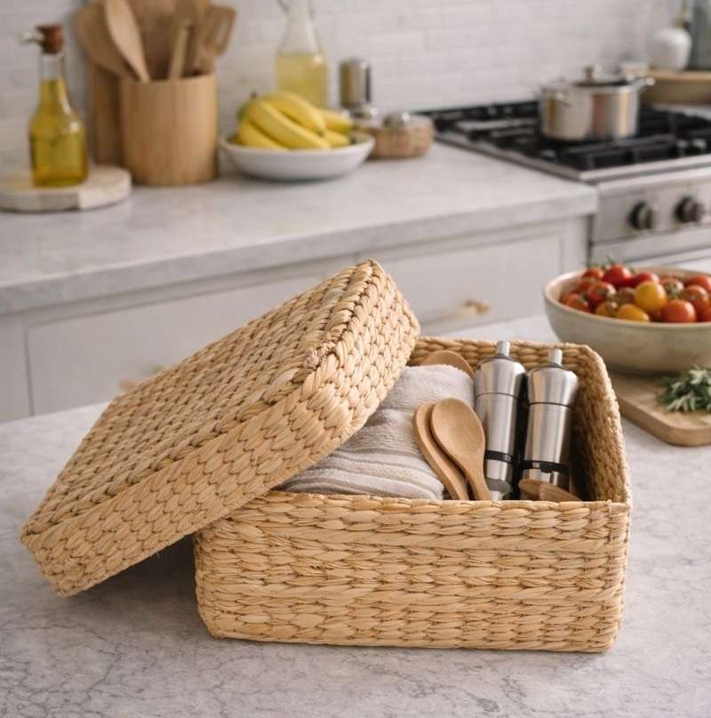 Kauna Grass Square Basket — Shop online | Slow Livin