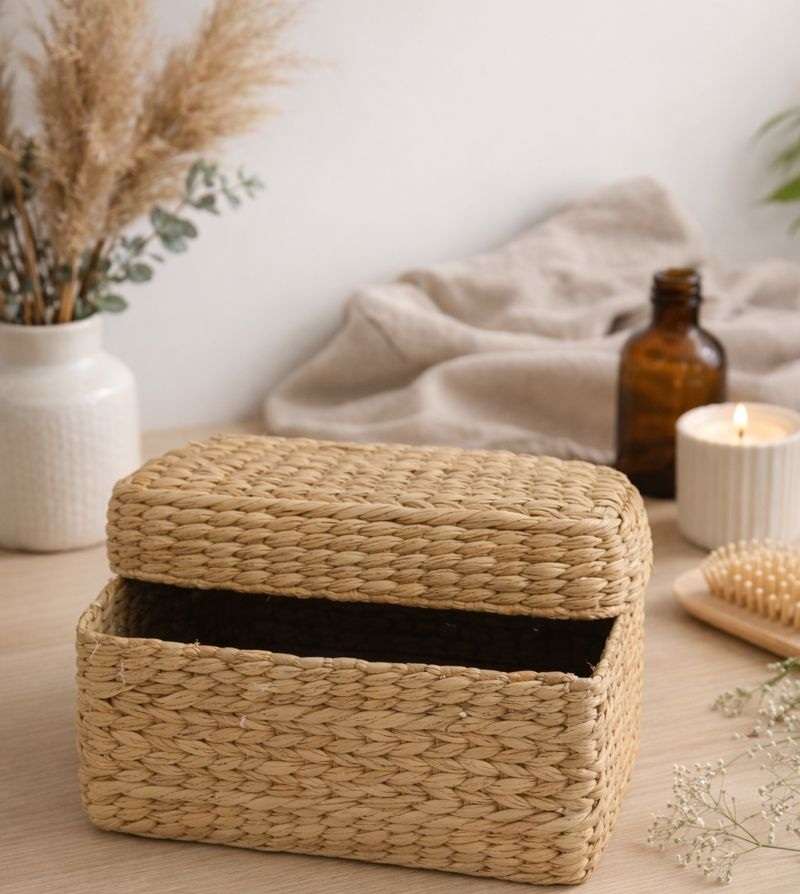 Kauna Grass Square Basket — Shop online | Slow Livin — view 2